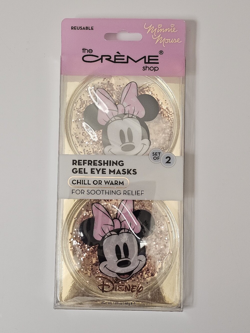 THE CREME SHOP Disney Minnie Mouse warm cool eye gel mask Beauty NEWNew in box